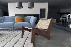 Cassina Kangaroo Oak Stained Dark Walnut Armchair (Expo Offer) 2