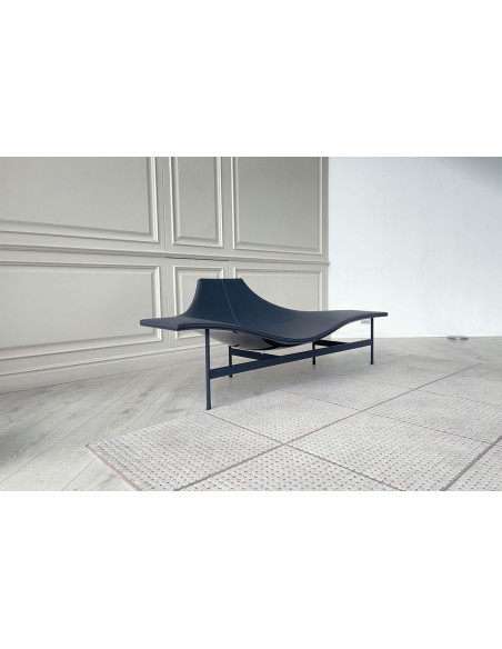 Chaise Longue Terminal 1 in pelle atracite (Offerta Expo) B&B Italia - 3