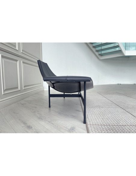 Chaise Longue Terminal 1 in pelle atracite (Offerta Expo) B&B Italia - 4