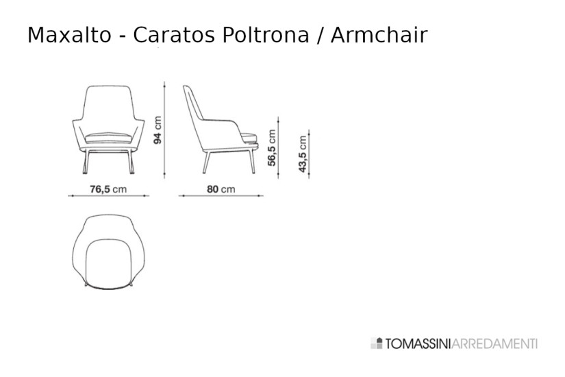 Fauteuil Caratos en tissu gris mélangé - 7