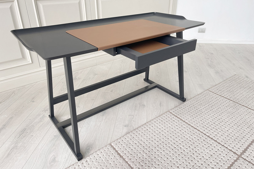 Scrittoio Recipio in legno laccato nero  - 5