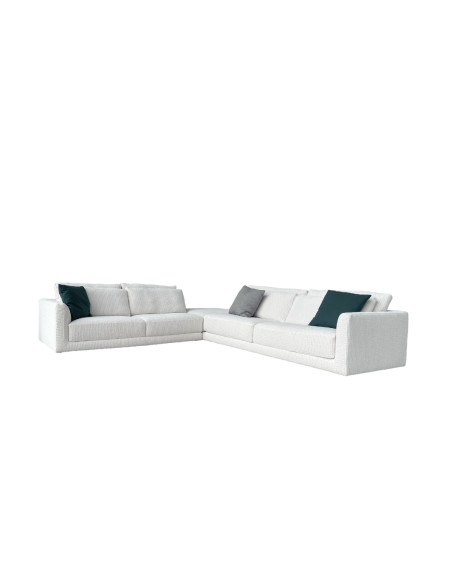 Canapé Alexander en tissu blanc sale (Offre Expo) - 6