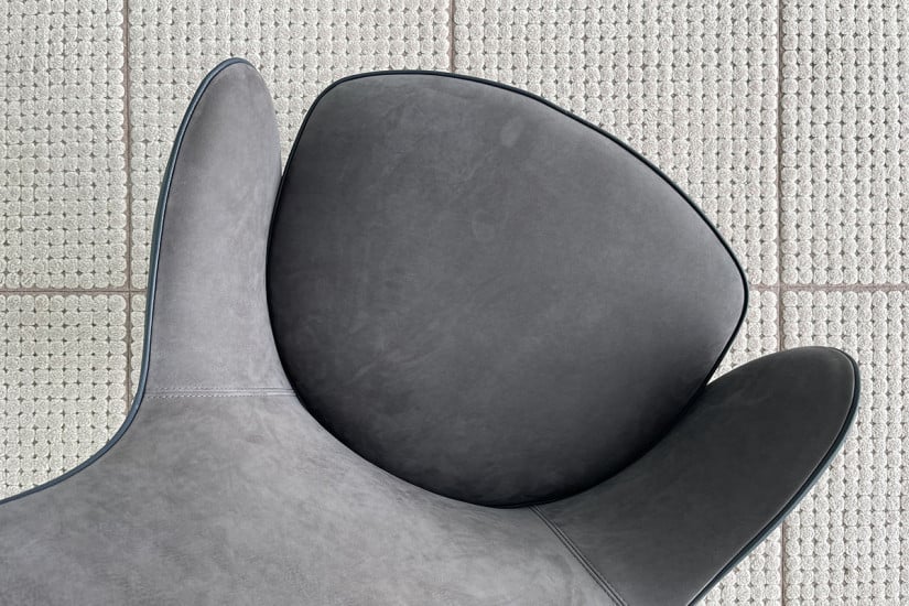 Poltrona Direzionale Genius in pelle blu (Offerta Expo) Giorgetti - 4