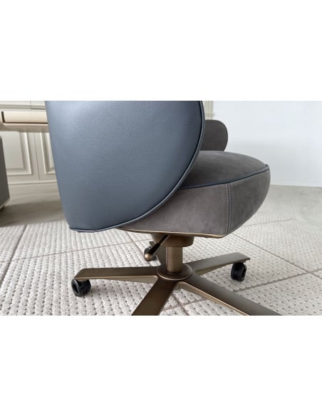 Poltrona Direzionale Genius in pelle blu (Offerta Expo) Giorgetti - 5