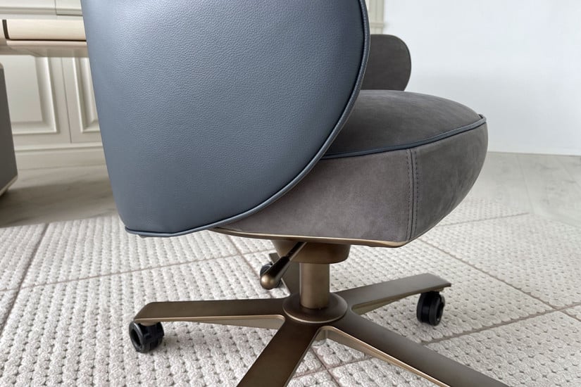 Poltrona Direzionale Genius in pelle blu (Offerta Expo) Giorgetti - 5