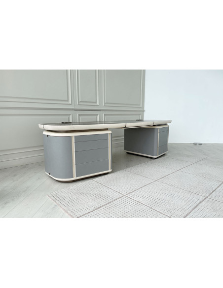 Bureau Tycoon en acajou (Offre Expo) Saba - 2