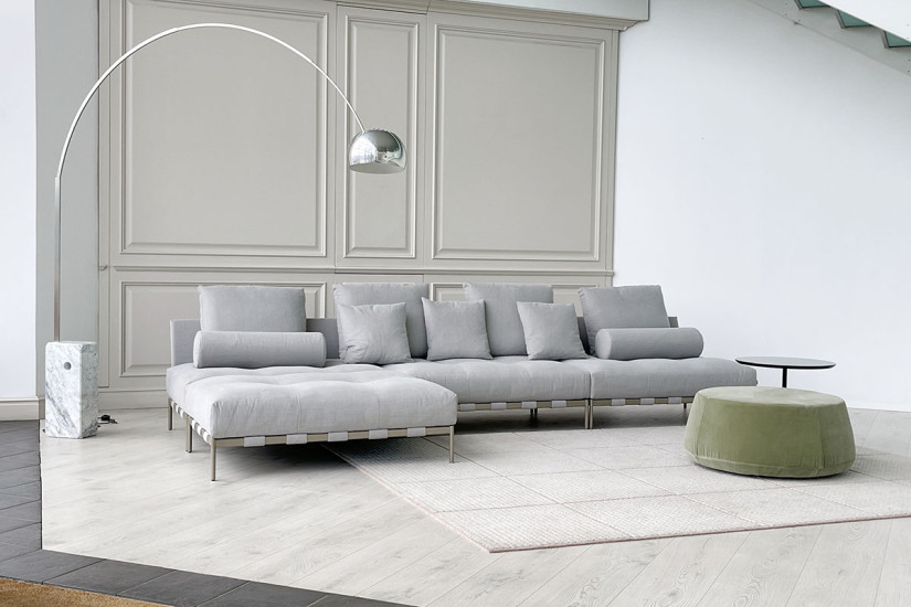 Pixel Light Indoor Grey Sofa (Expo Offer) Saba - 2