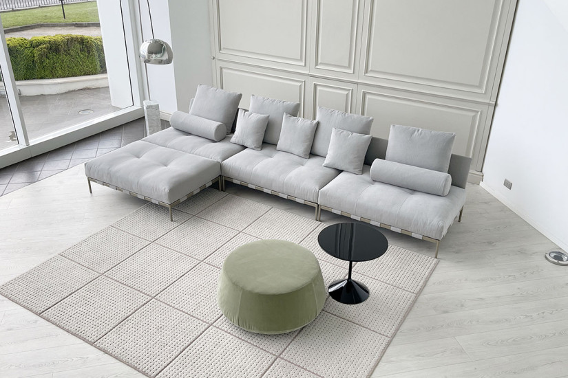Pixel Light Indoor Grey Sofa (Expo Offer) Saba - 4