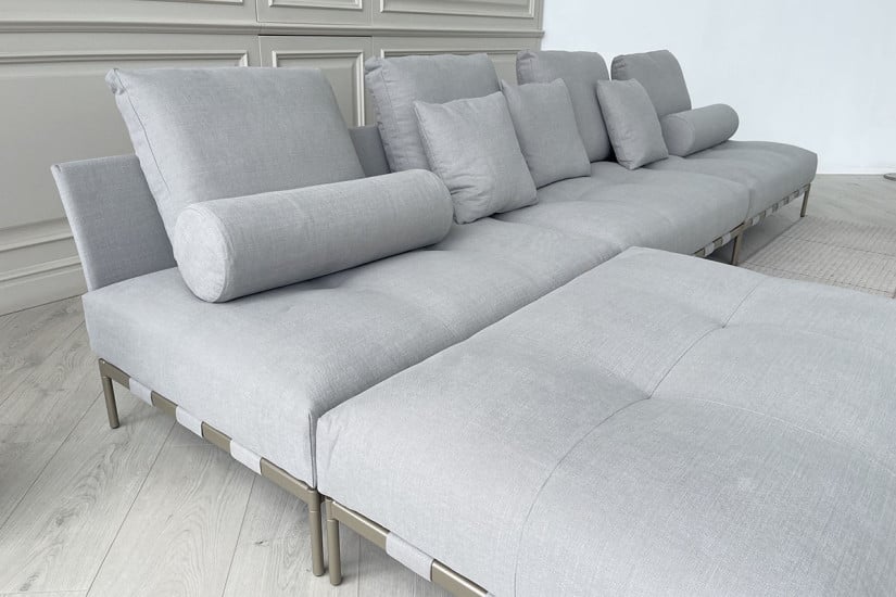 Pixel Light Indoor Grey Sofa (Expo Offer) Saba - 5