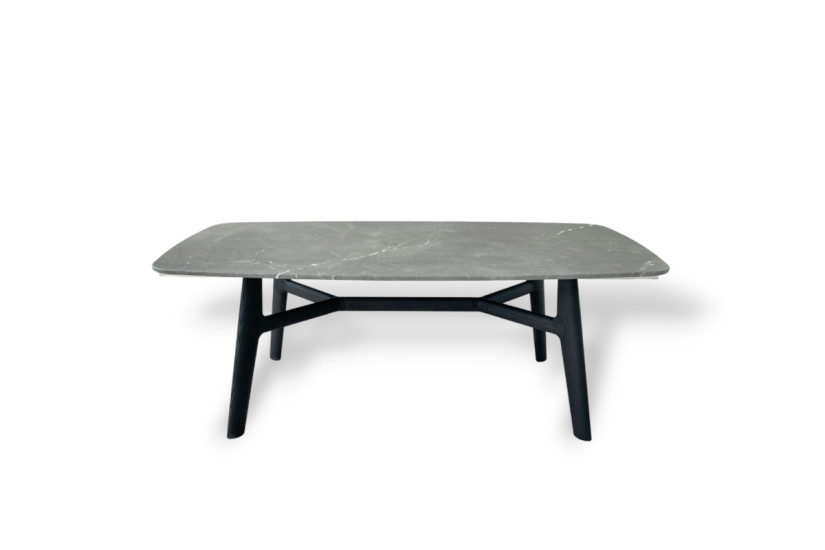 Tavolo Curve in marmo grigio (Offerta Expo) Poliform - 7