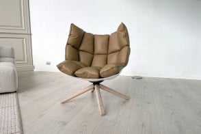 Husk Brown Leather Armchair (Expo Offer) B&B Italia - 6 2