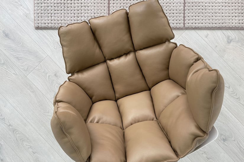Husk Brown Leather Armchair (Expo Offer) B&B Italia - 7