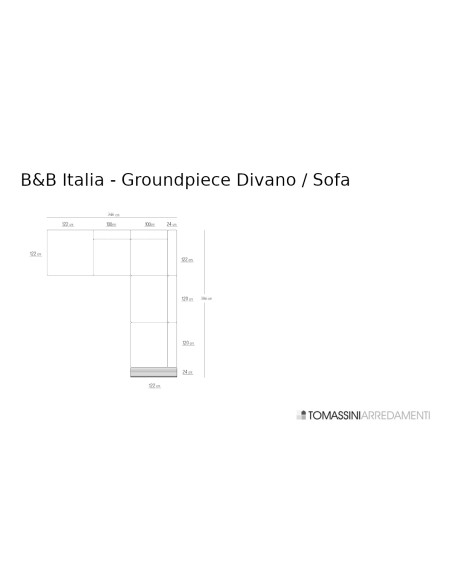 Canapé Groundpiece blanc (Offre Expo) Flexform - 9