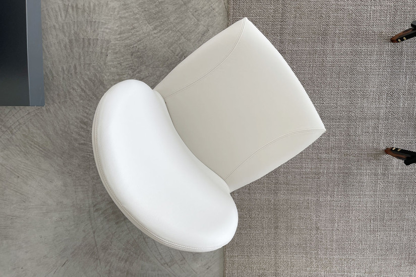 Nancy Grey Leather Chair Cattelan Italia - 8