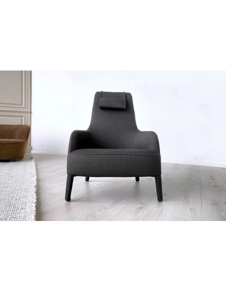 Febo Grey Bergère Armchair (Expo Offer) Maxalto - 1