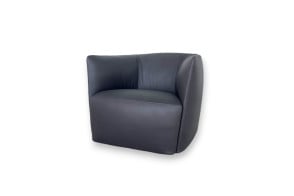 Poltrona Santa Monica in pelle antracite (Offerta Expo) Poliform - 7