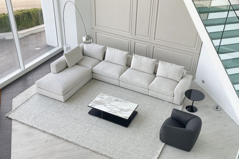 Tavolino Creek en marbre blanc (Offre Expo) Poliform - 5