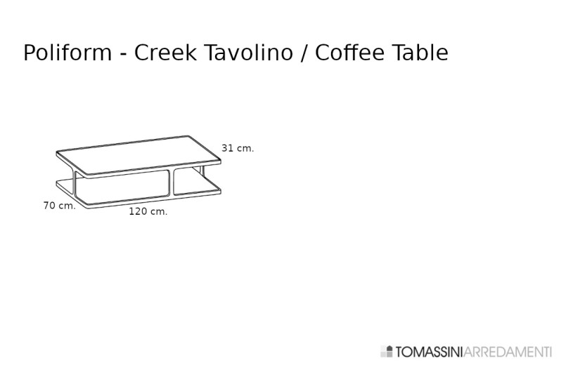 Tavolino Creek in marmo bianco (Offerta Expo) Poliform - 7