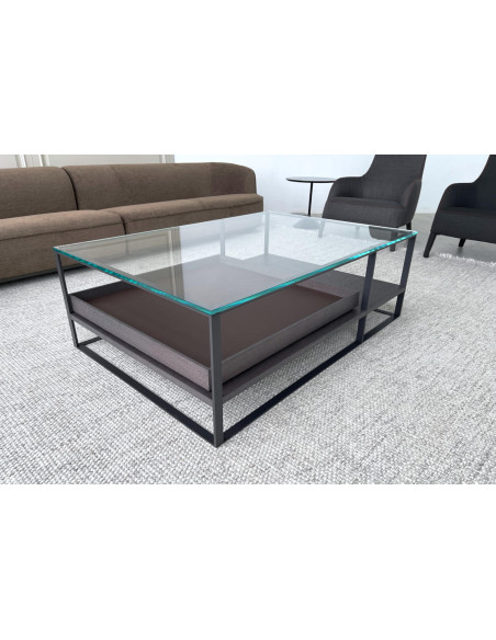 Lithos Oak and Glass Small Table (Expo Offer) Maxalto - 3