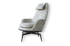 Fauteuil Caratos en tissu noir et blanc (Offre Expo) - 8