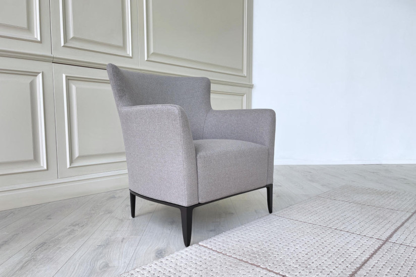 Poltrona Gentleman Relax in tessuto tortora (Offerta Expo)  - 2