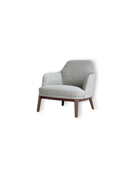 Fauteuil Jane Large en tissu taupe (Offre Expo) - 8