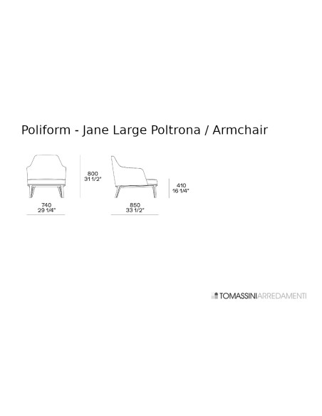 Jane Large Taupe Fabric Armchair (Expo Offer)  - 9