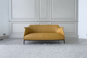 Divano Archibald in pelle gialla (Offerta Expo) Poltrona Frau - 8 2