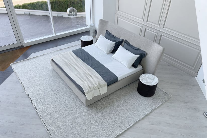Letto Rever in tessuto grigio (Offerta Expo)  - 4