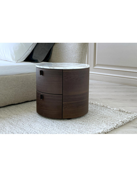 Onda Marble Bedside Table (Expo Offer) Poliform - 3