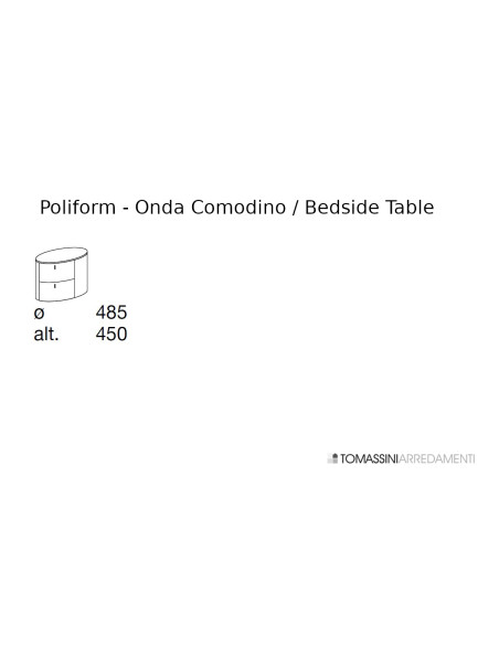 Onda Marble Bedside Table (Expo Offer) Poliform - 8