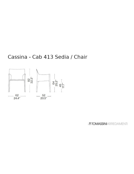 Cab 413 Leather Chair  - 7