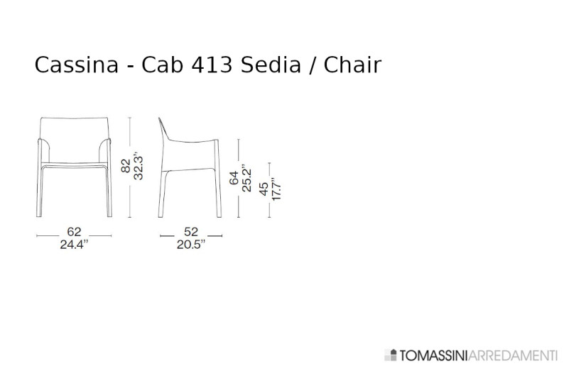 Cab 413 Leather Chair  - 7