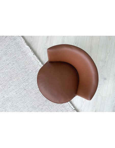 Fauteuil Feel Good en cuir marron (Offre Expo) Flexform - 2