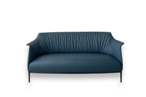 Divano Archibald in pelle blu polvere (Offerta Expo) Poltrona Frau - 8