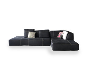 Divano Bend in tessuto antracite (Offerta Expo) B&B Italia - 5