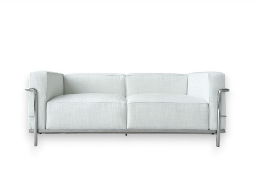 LC3 Fauteuil Grand Confort, Grand Modèle White Sofa (Expo Offer) Cassina - 6
