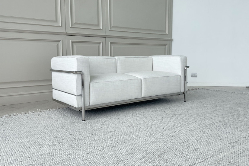 Divan LC3 Fauteuil Grand Confort, Grand Modèle blanc (Offre Expo) Cassina - 8