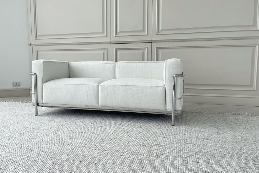 LC3 Fauteuil Grand Confort, Grand Modèle White Sofa (Expo Offer) Cassina - 10