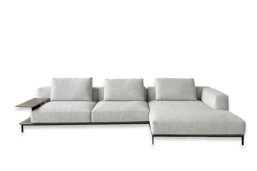 Canapé Brera en tissu taupe (Offre Expo) Poliform - 9