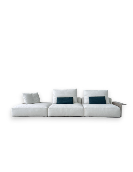 Westside Soft Ivory Fabric Sofa (Expo Offer) Poliform - 8