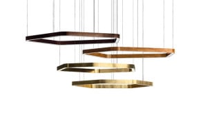Light Ring Horizontal Polygonal Suspension Lamp Henge - 1