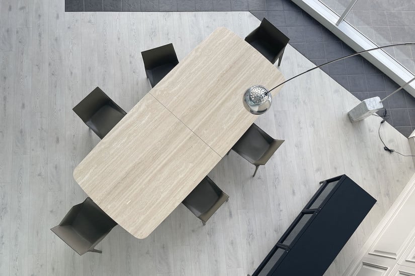 Monolith Travertine Table (Expo Offer) Poliform - 7
