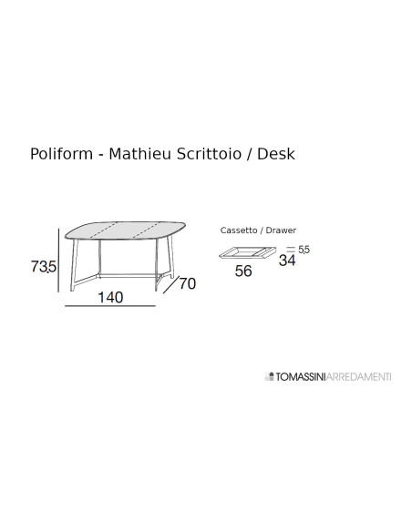 Mathieu Desk (Expo Offer) Poliform - 8