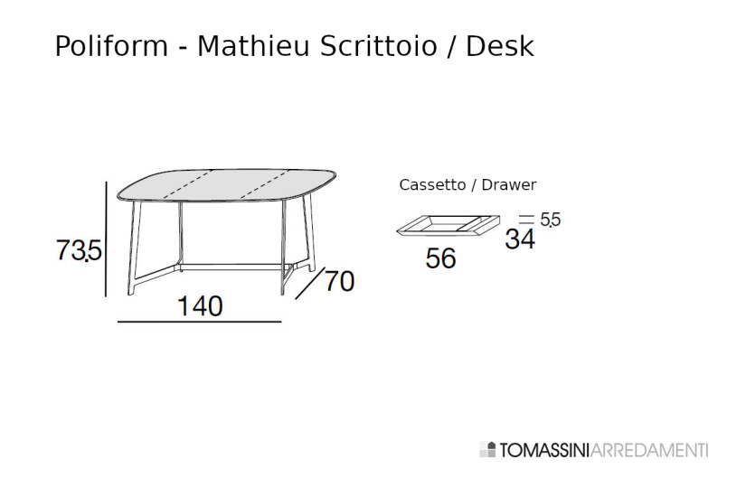 Mathieu Desk (Expo Offer) Poliform - 8