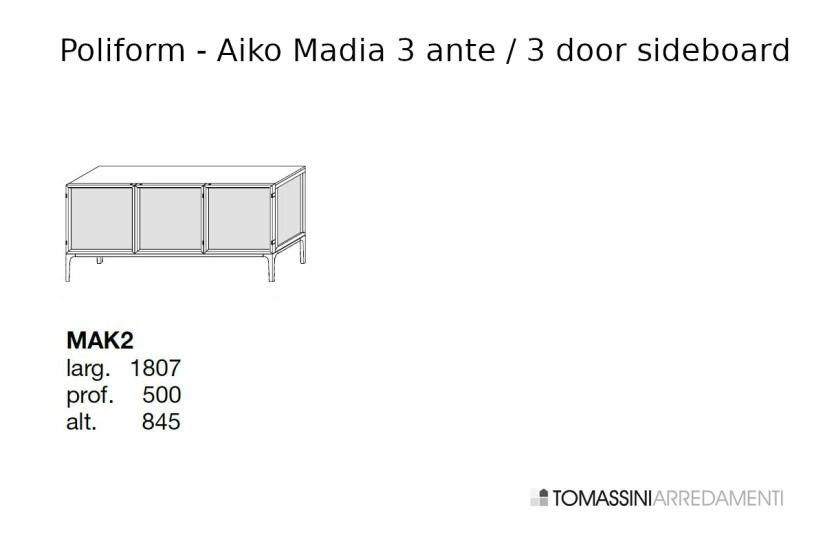 Madia Aiko a 3 ante (Offre Expo) Poliform - 8
