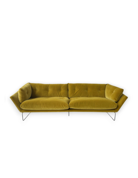 New York Suite Yellow Velvet Sofa (Expo Offer) Saba - 8