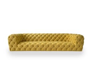 Chester Moon ochre yellow leather Sofa (Expo Offer) Baxter - 6