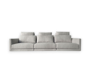 Divano Bristol 4 posti grigio (Offerta Expo) Poliform - 6