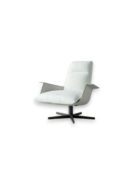 Poltrona e Pouf Clori in tessuto bianco (Offerta Expo) Giorgetti - 8